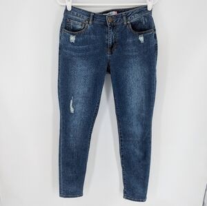 Cabi Jeans Womens Distressed Curvy Skinny Sz 6